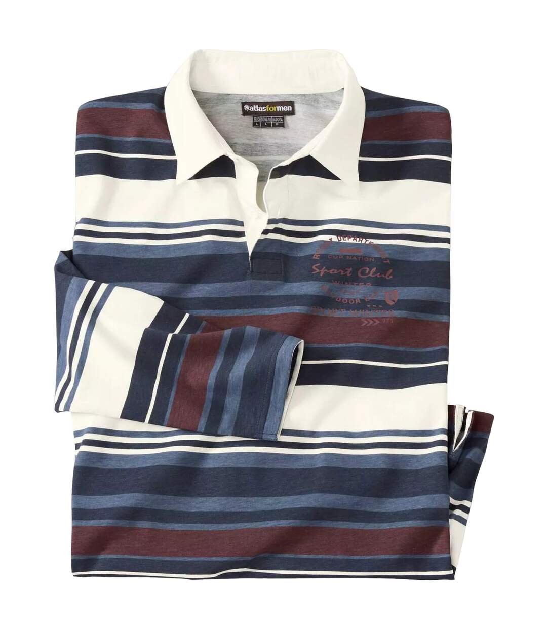 Polo homme bleu / bleu marine / bordeaux / blanc Atlas For Men-1