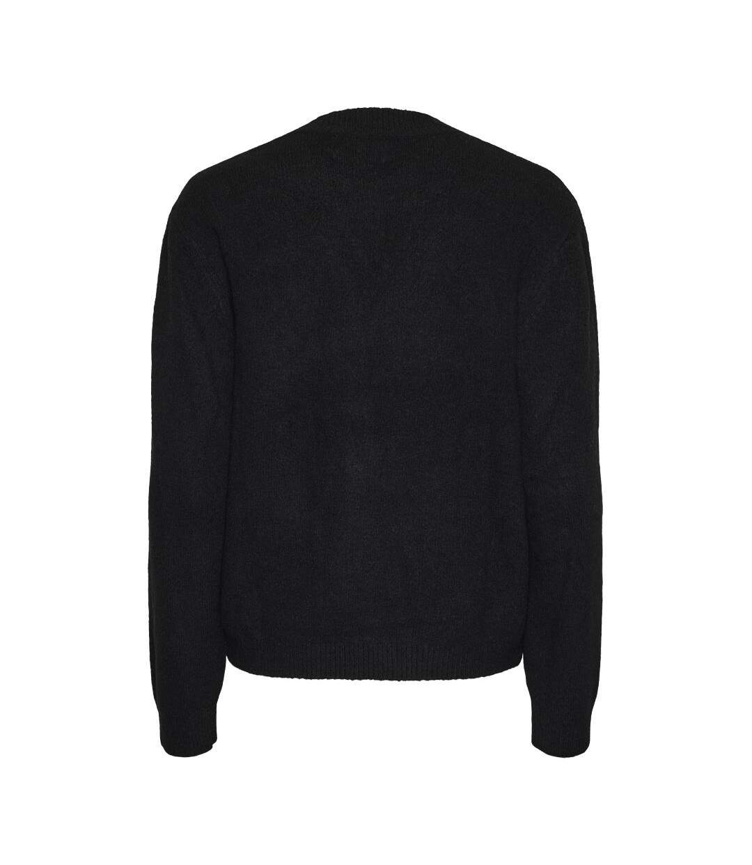 Pull noir femme pieces emma-2