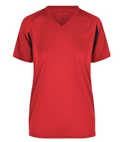 t-shirt running respirant JN316 - rouge - FEMME