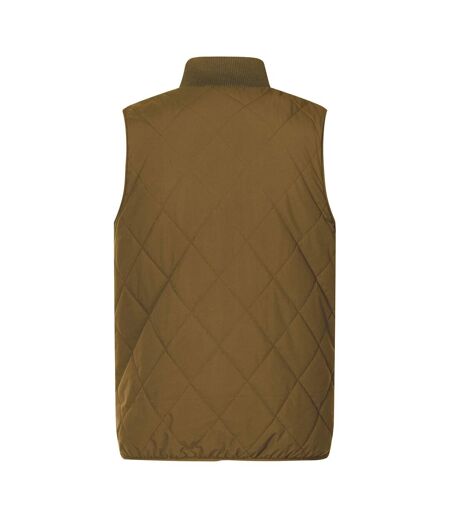Mens Harvin Diamond Quilt Body Warmer Rich Tan Regatta