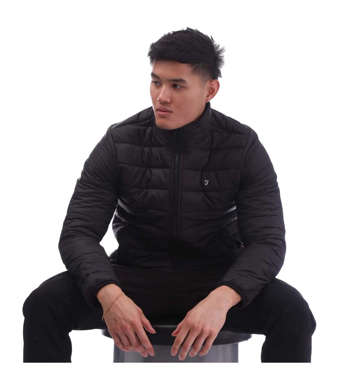 Doudoune matelassée samson homme noir Farah-4