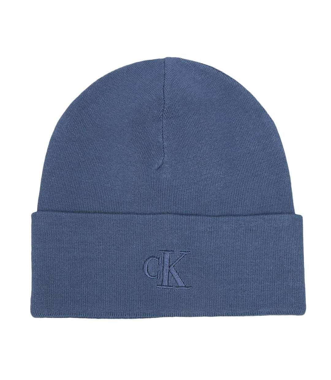 Bonnet bleu homme calvin klein jeans fine-1