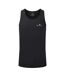 Mens core tank top black Ronhill