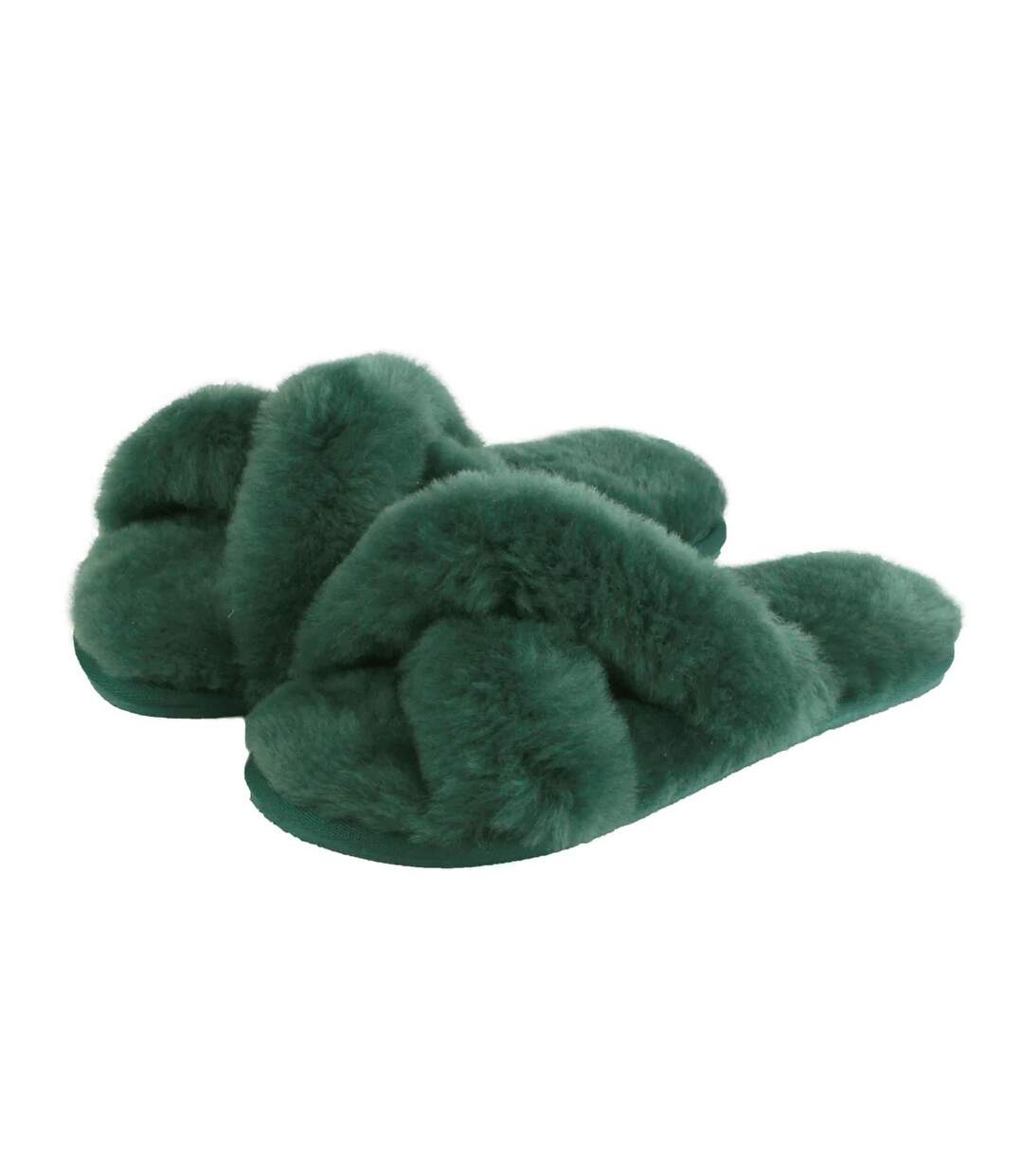 Womens/ladies delilah sheepskin slippers marine Eastern Counties Leather-1