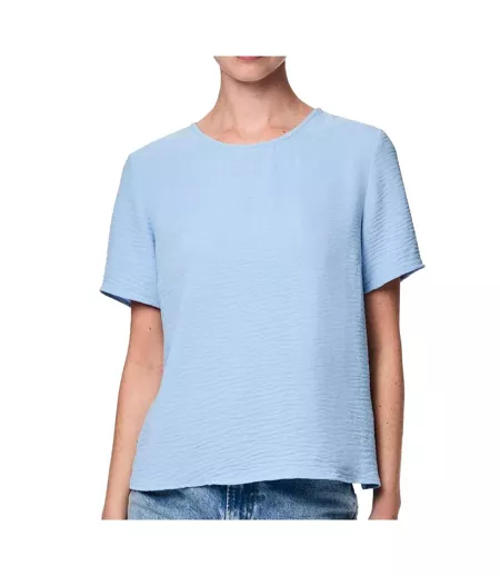 T-Shirt bleu femme pieces pcanna