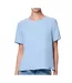 T-Shirt bleu femme pieces pcanna-1