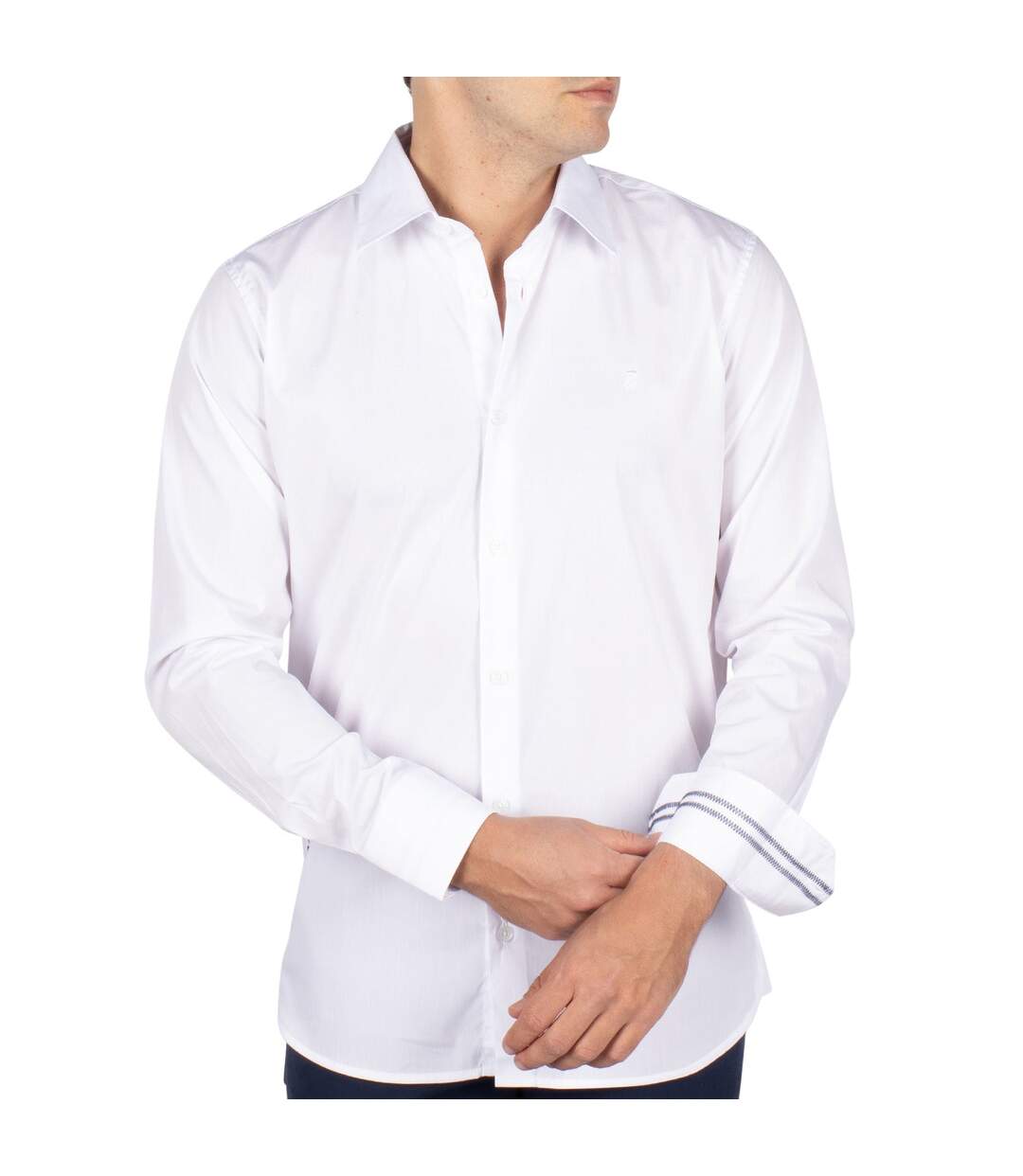 Chemise basique unie-1