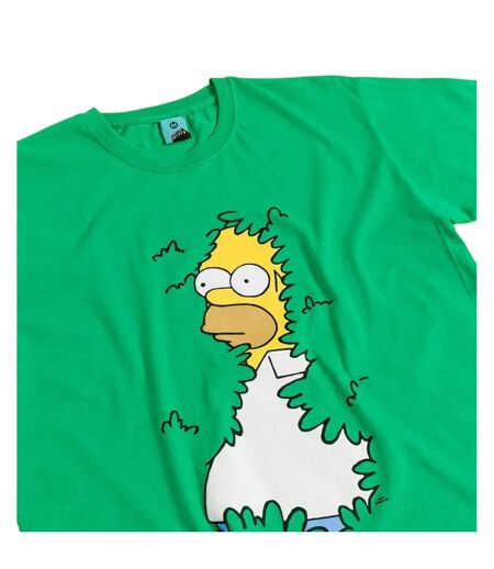 T-shirt Motif Homer Simpson Adulte Vert Haie The Simpsons