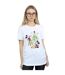 Disney Womens/Ladies Mickey And Minnie Christmas Tree Cotton Boyfriend T-Shirt (Blanc) - UTBI36349-2