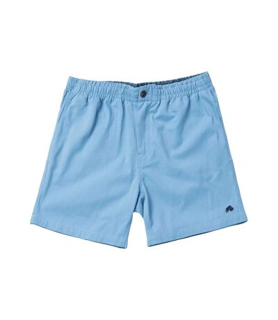 Mens stretch chino shorts sky blue Raging Bull