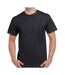 Mens heavy cotton t-shirt black Gildan