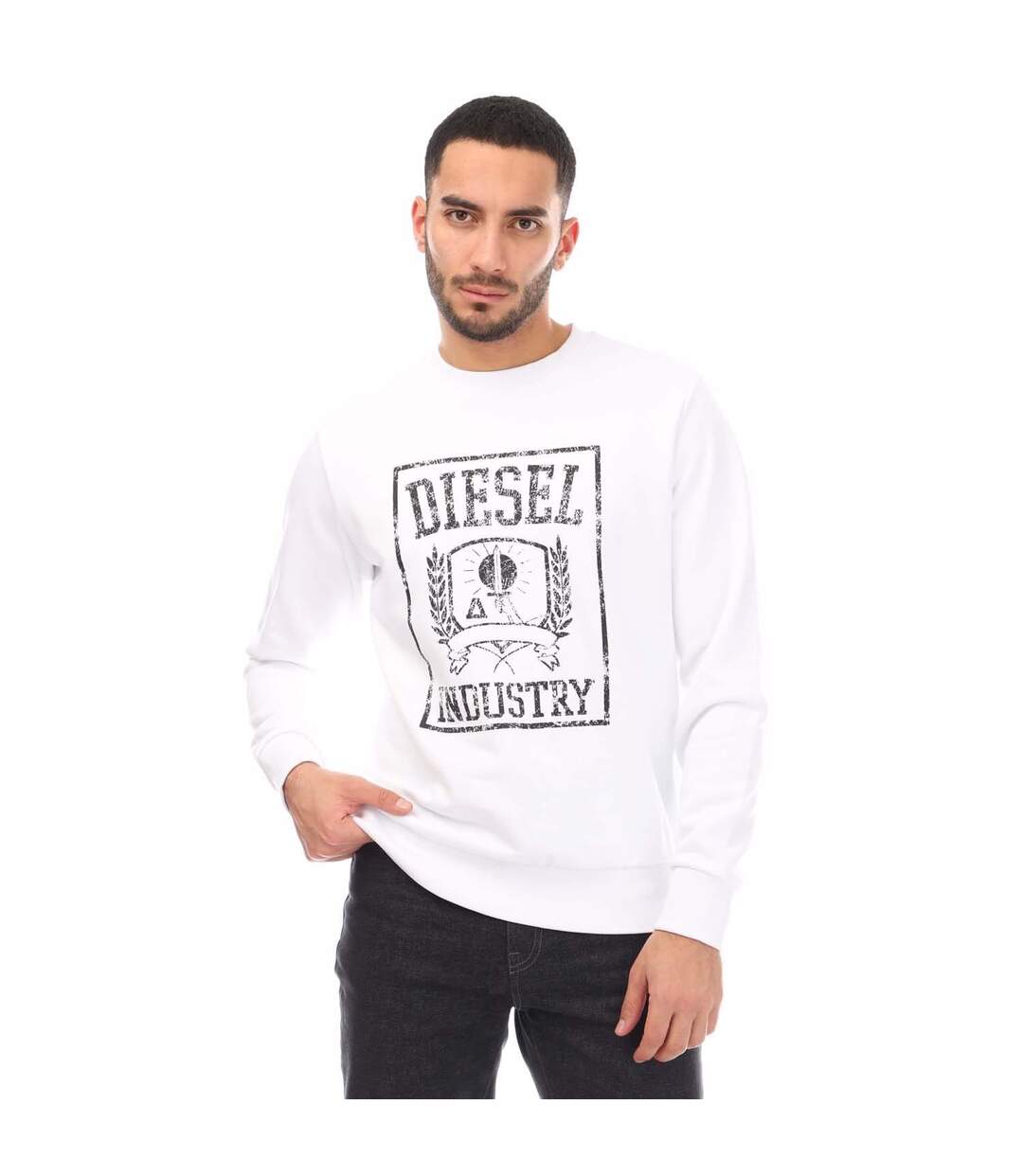Mens S-gir 11-6 Sweatshirt White Diesel-1