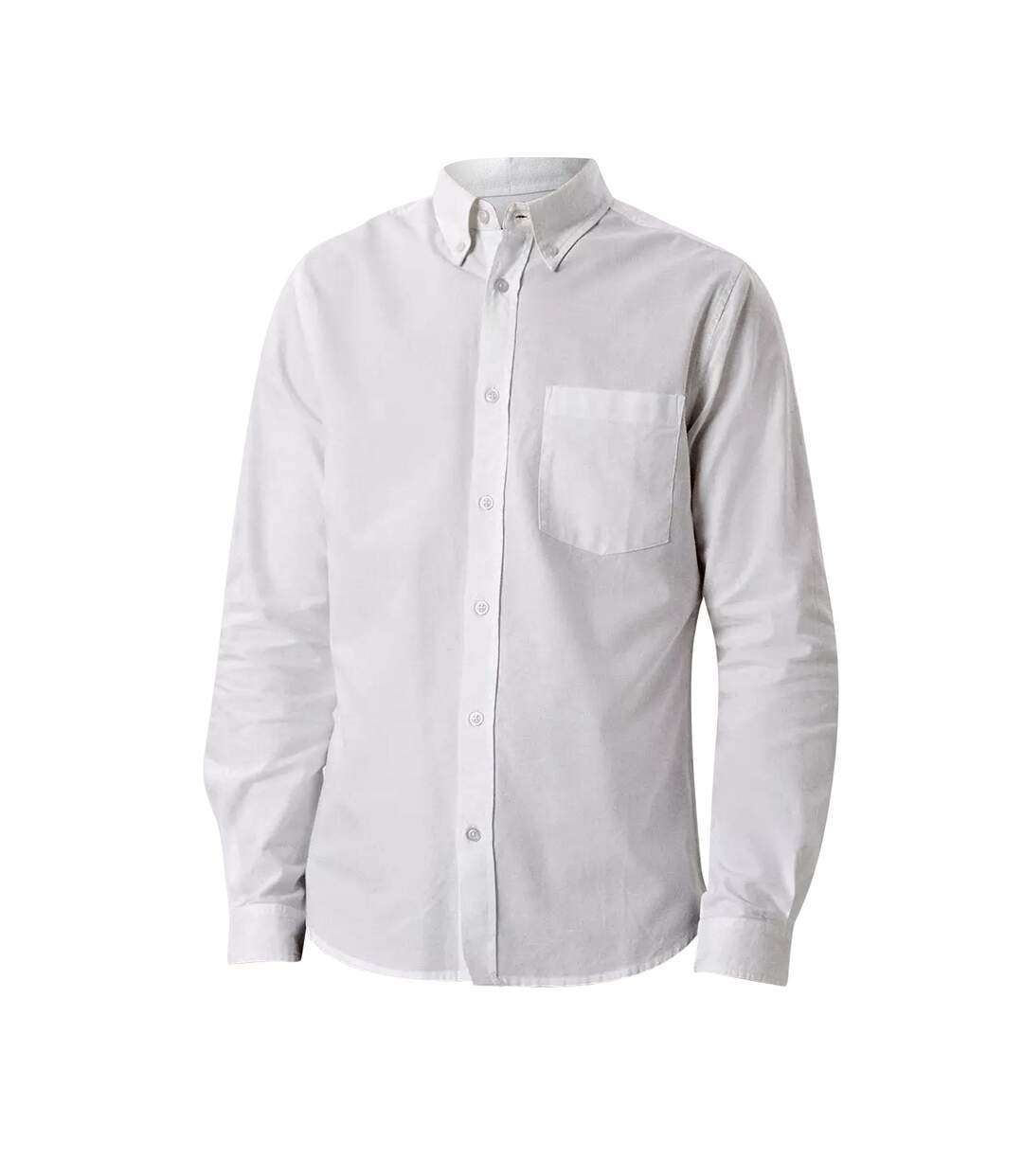 Mens chest pocket long-sleeved formal shirt white Burton-1