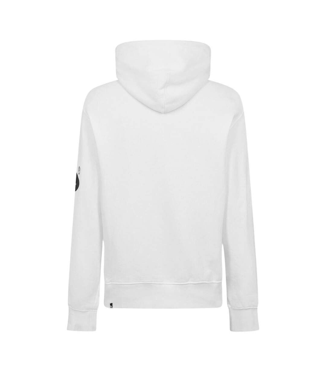 Mens Satin Long-sleeved Hoodie White Money-2