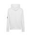 Mens Satin Long-sleeved Hoodie White Money-2