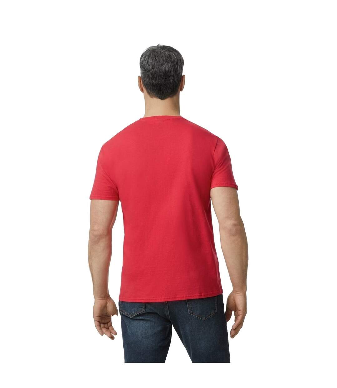 Mens fashion t-shirt true red Anvil