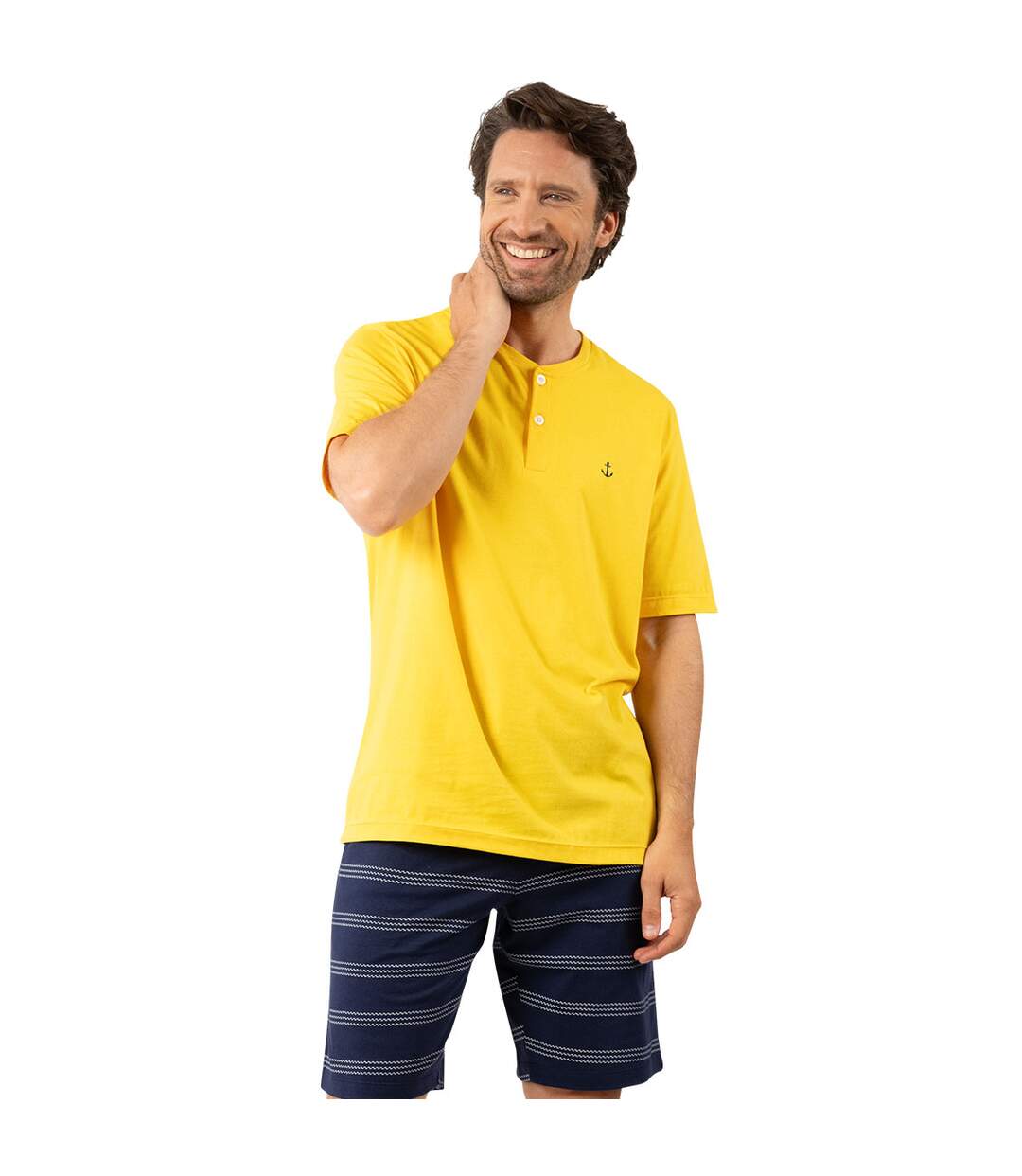 Pyjama court col ouvert homme Nautique Eminence-1