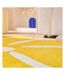 Tapis intérieur à poils longs Swing 385 jaune 200 x 280 cm