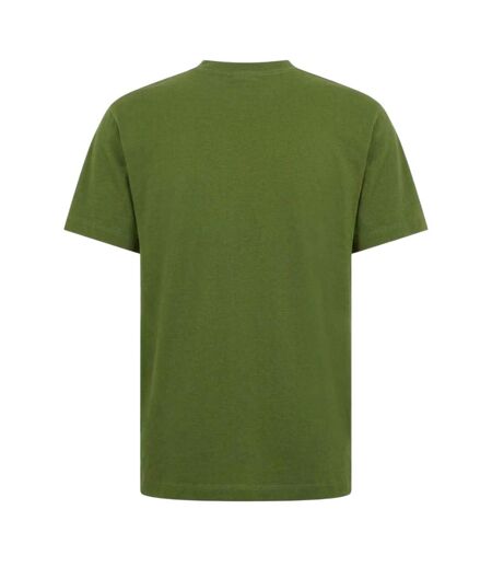 Mens Logo Slim T-shirt Green Yellow Off White