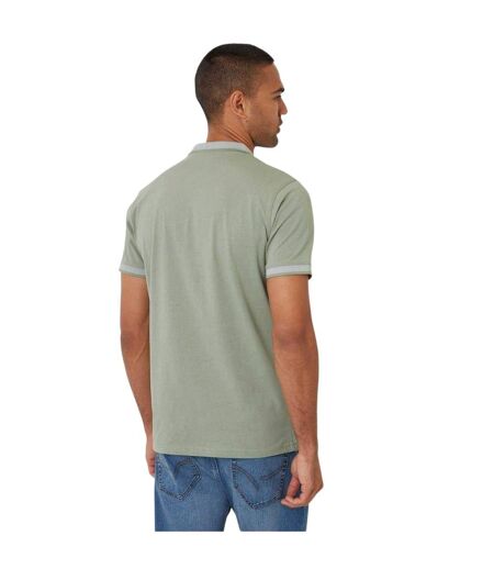 Mens Shandy Nocturnal Polo Shirt Sage Threadbare