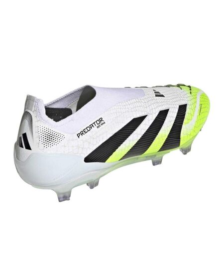 Chaussures De Foot Pour Terrain Ferme Predator Elite Homme Blanc Noir Citron Adidas