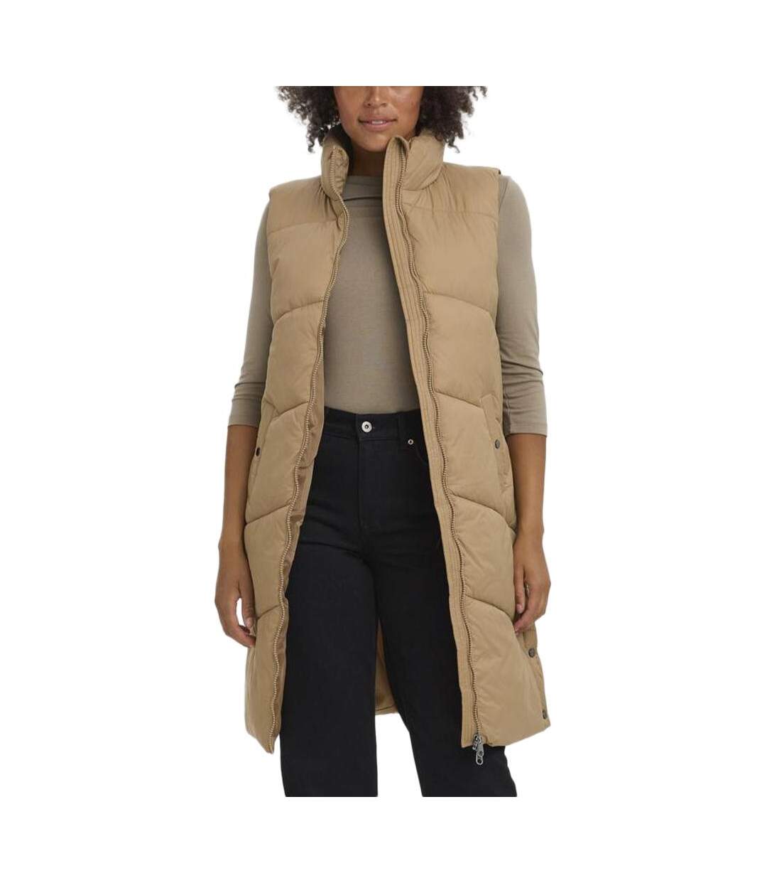 Doudoune sans manche Marron Femme Vero Moda Muppsala - M