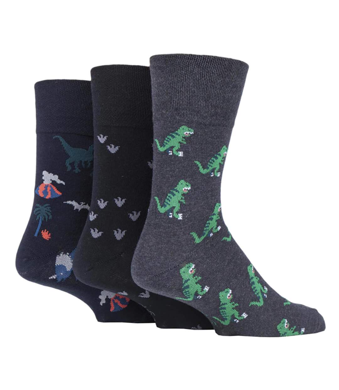 6 paires de chaussettes à motifs non élastiques pour hommes-3