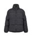 Mens Quilted Zipped Puffer Jacket Black 274 Studio-1