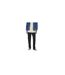 Mens Plain Straight Cargo Trousers Black Only-1
