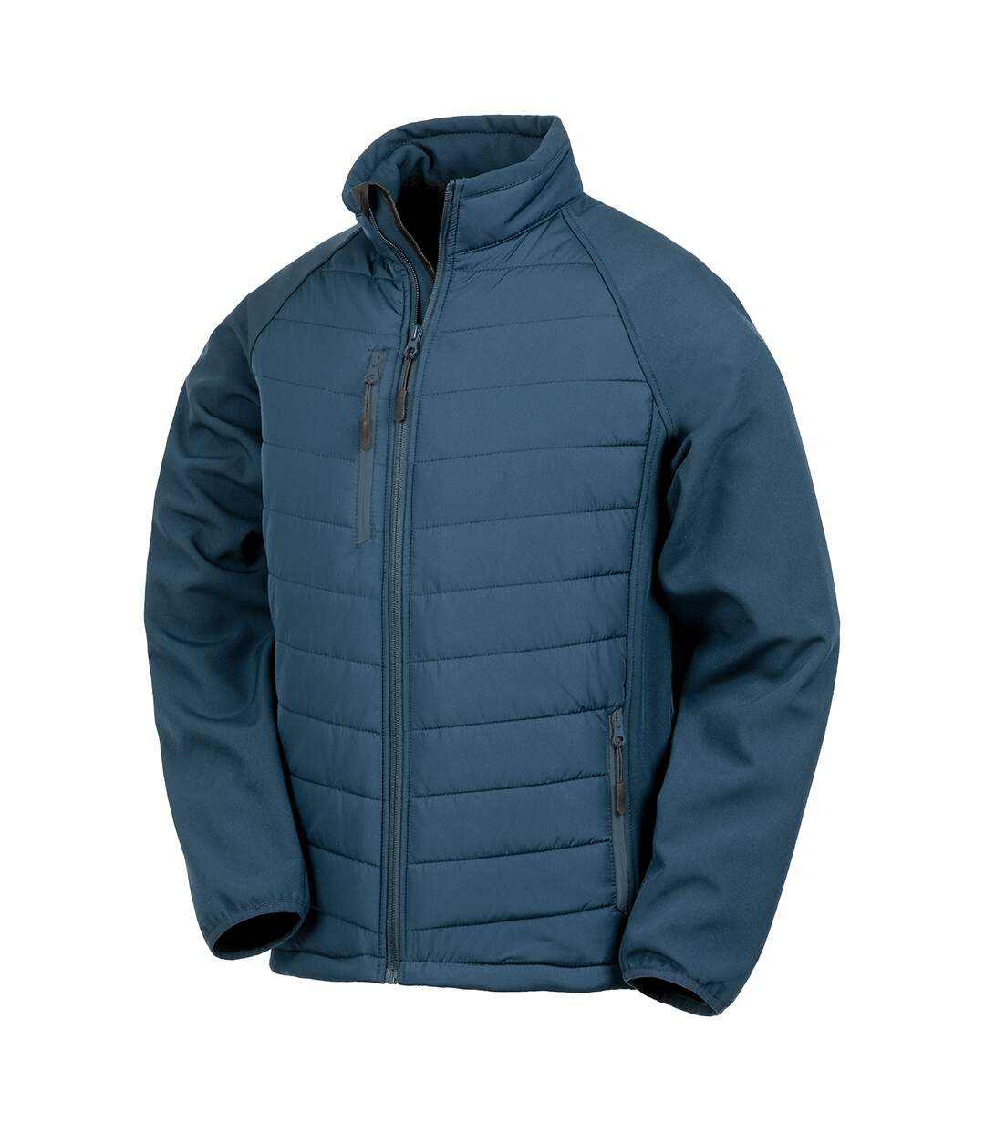 Womens/ladies compass soft shell jacket navy Result-1