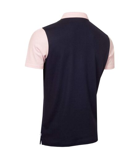 Polo Motif/style Brodé Homme Bleu Marine Rose Calvin Klein