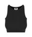 Haut Court Motif/style Côtelé Femme Blanc Noir Urban Classics-2