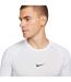 Haut Thermique Manches Longues Fitness Homme Blanc Noir Nike-4