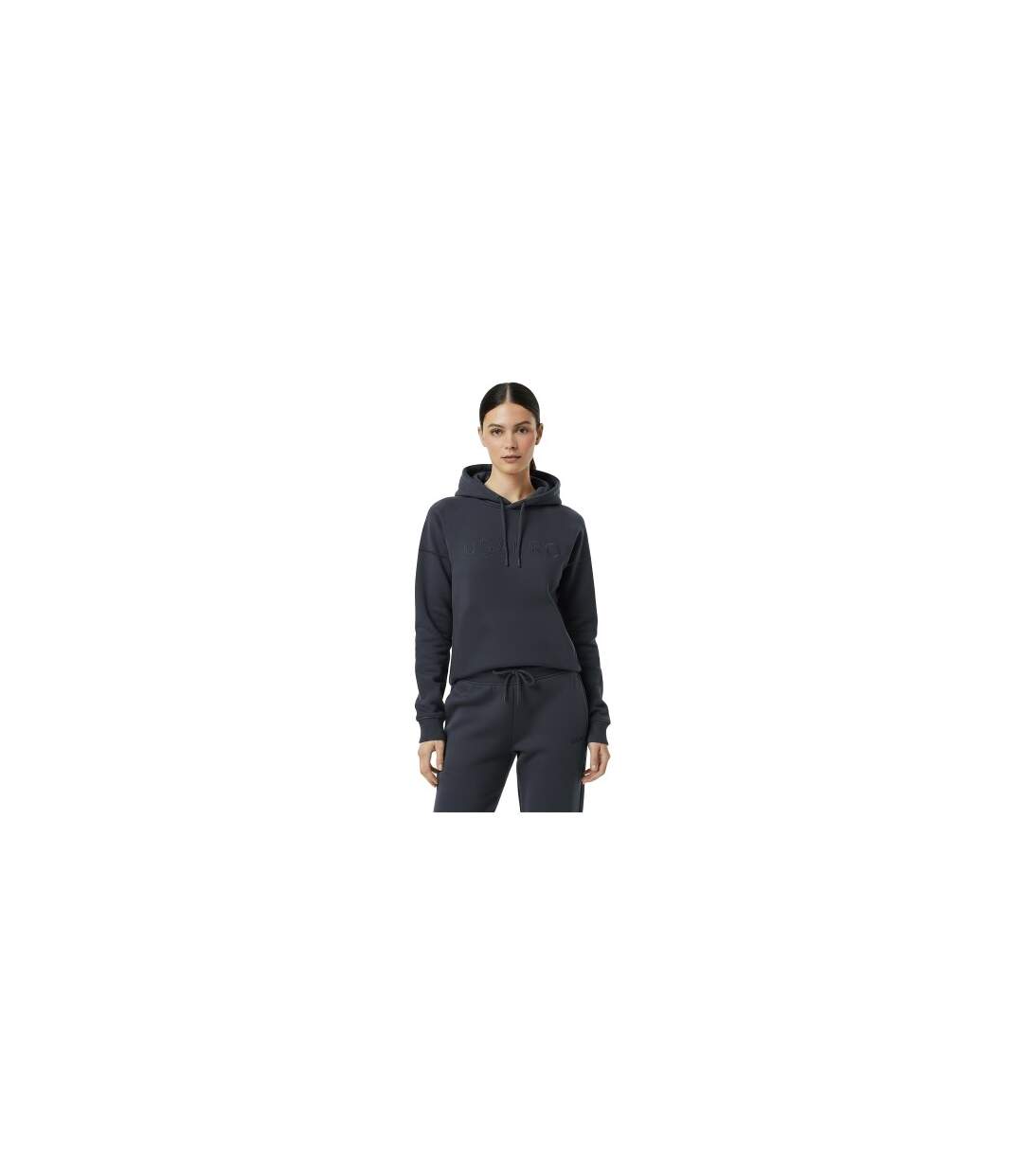 Sweat À Capuche Motif/style Logo Classique Femme Anthracite USA Pro-1