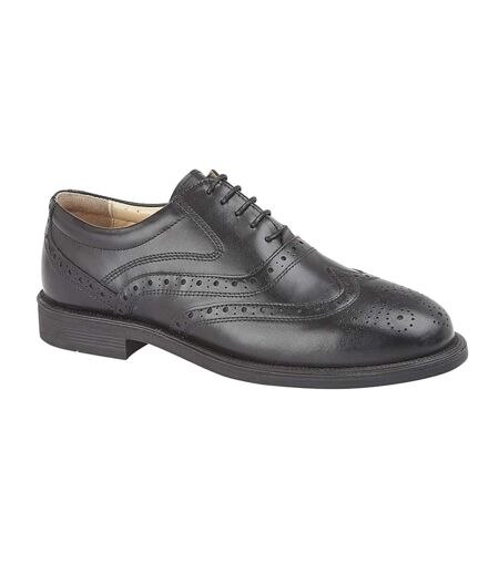 Mens Art Leather Brogues Black Grafters