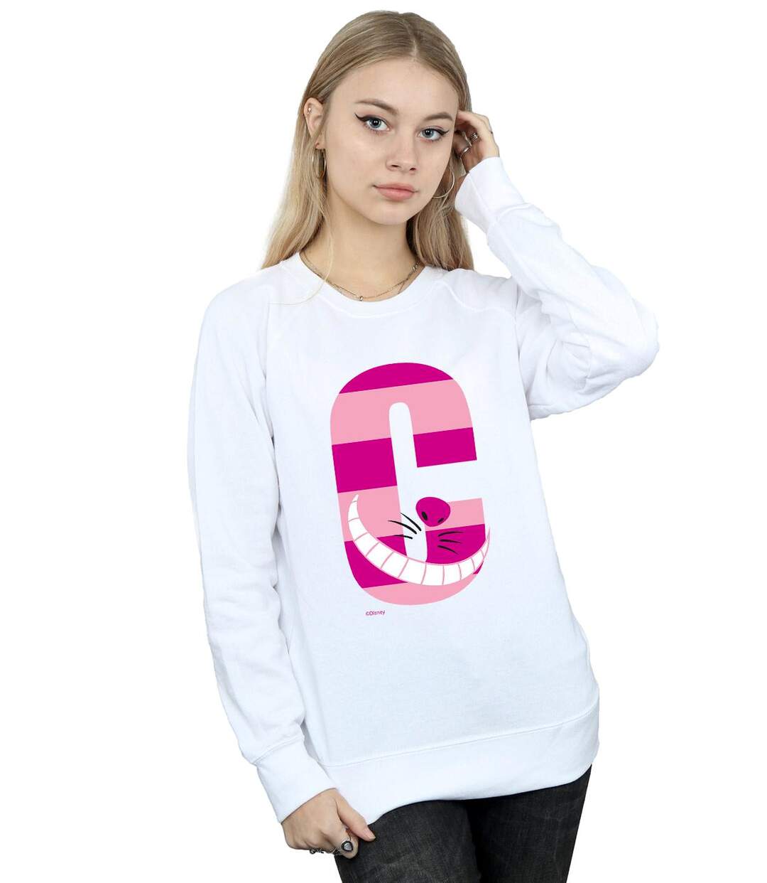 Disney - Sweat ALPHABET A IS FOR ALICE - Femme (Blanc) - UTBI5568-2