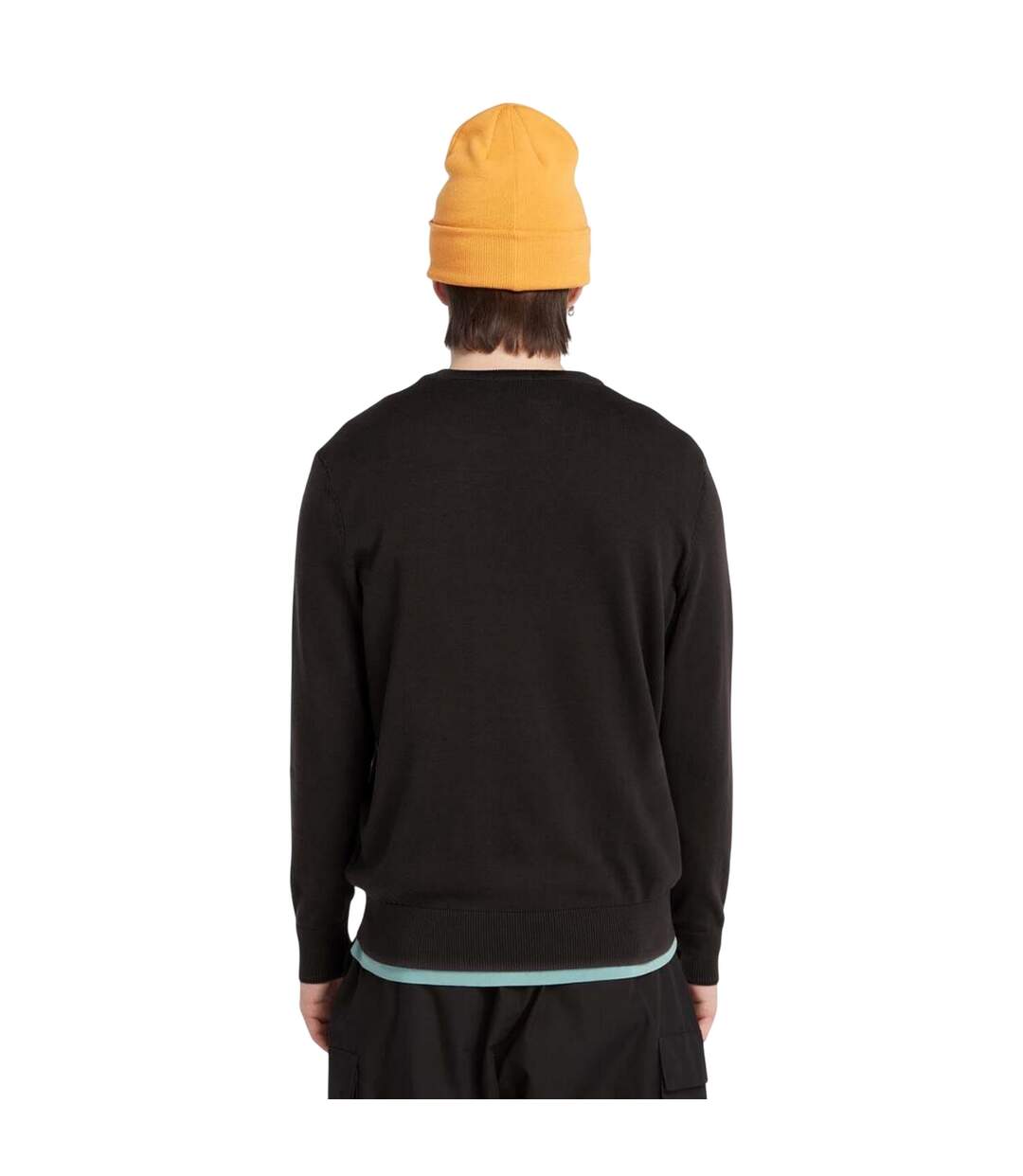 Mens John Crew Neck Sweatshirt Black Timberland-2