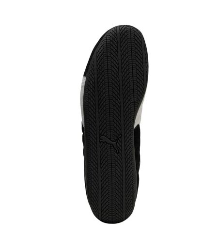 Mens Speedcat Cow Leather Trainers Black White Puma