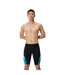Mens Spliced Printed Endurance+ Jammer Shorts Turquoise Black Speedo-2