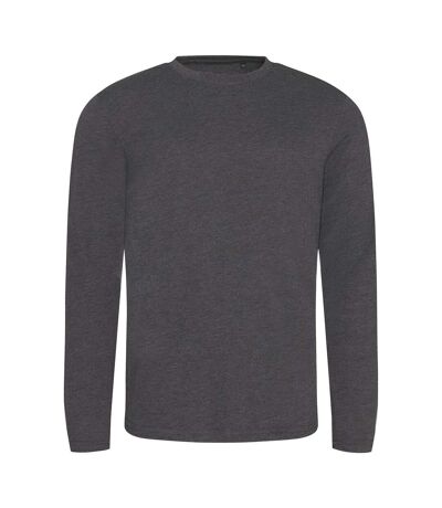 AWDis Mens Long Sleeve Tri-Blend T-Shirt (Heather Charcoal) - UTPC2975