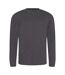 AWDis Mens Long Sleeve Tri-Blend T-Shirt (Heather Charcoal) - UTPC2975