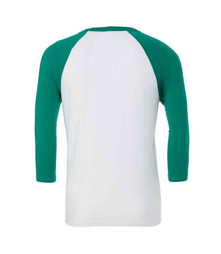 T-shirt adulte blanc / vert Canvas