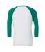 T-shirt adulte blanc / vert Canvas-2