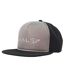 Casquette Ajustable Motif/style Logo Chromé Noir Gris Halo-1