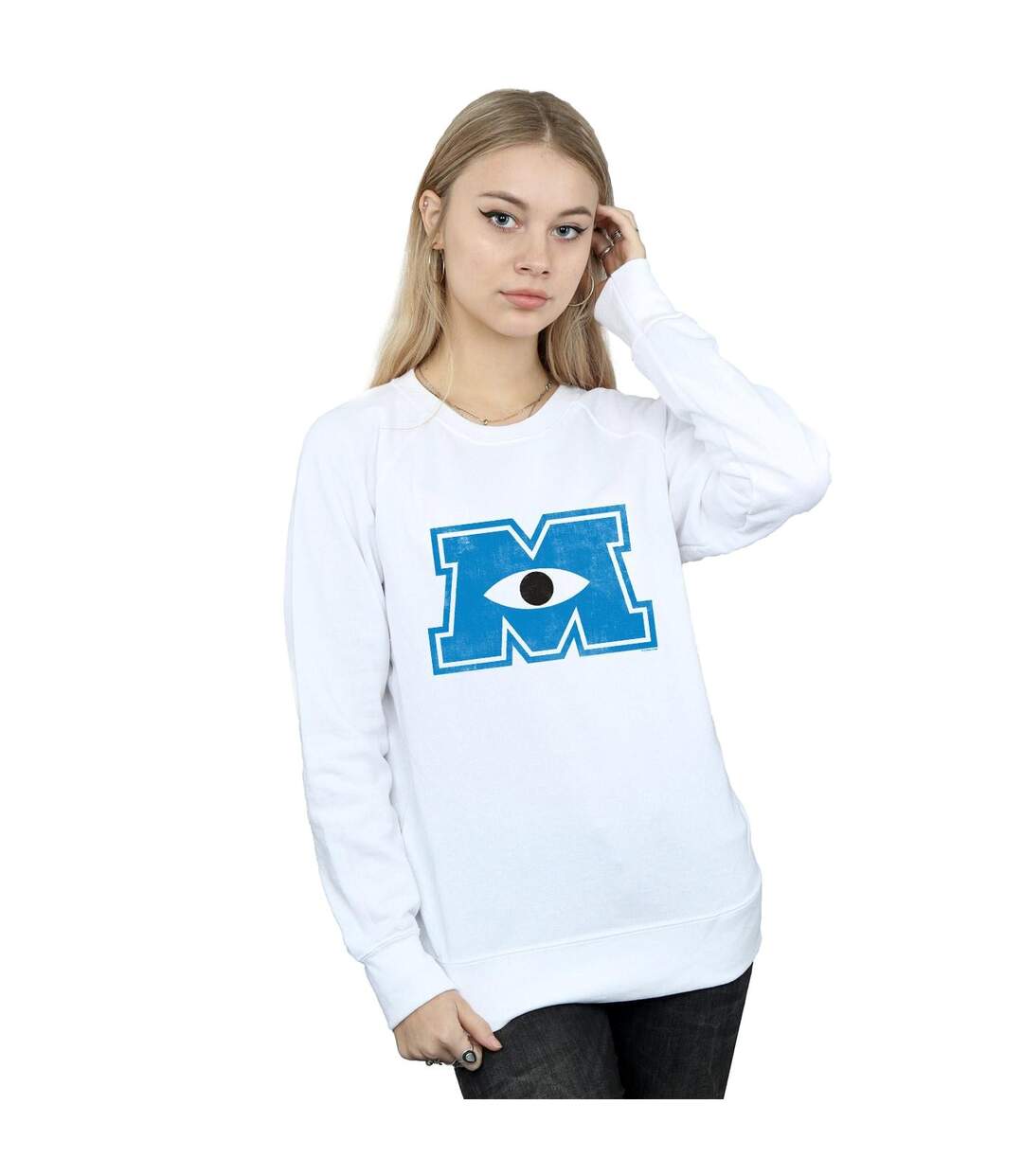 Disney Sweatshirt Monsters University Monster M Femmes/Dames (Blanc) - UTBI29561-2
