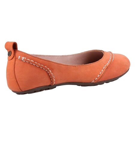 Womens/ladies Janessa Suede Slip On Pumps Orange Hush Puppies