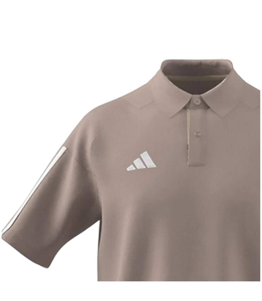 Polo Motif/style 3 Rayures Homme Marron Adidas-4