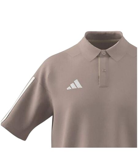 Polo Motif/style 3 Rayures Homme Marron Adidas
