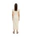 Robe Motif/style Ceinturé Femme Beige Pâle Selected Femme-3