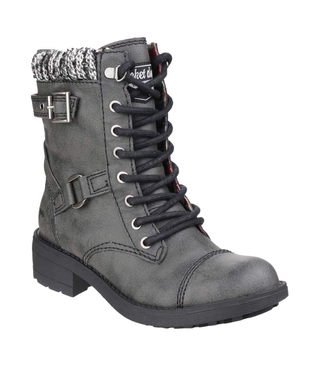 Rocket Dog Womens/Ladies Thunder Biker Boots (Black) - UTFS5656-1